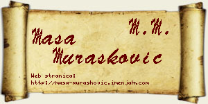 Maša Murašković vizit kartica